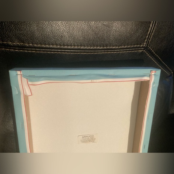 Wall Art - Blue canvas with“Life is a journey” Message in Gold Lettering - Picture 9 of 11